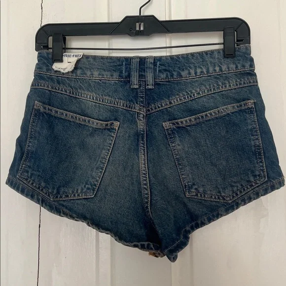 Free people prince street denim shirt size 27 NEW - Picture 8 of 9